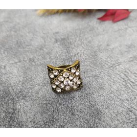 Hdmarketim Swaroski Taşlı Otantik Tasarım Kadın Gold Renk Yüzük