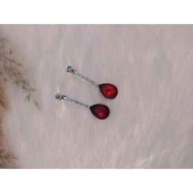 Hdmarketim Swarovski Karışık Taşlı Sallantılı Doğal Temalı Küpe
