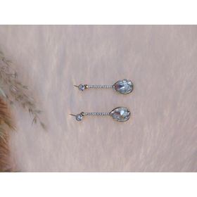 Hdmarketim Swarovski Karışık Taşlı Sallantılı Doğal Temalı Küpe
