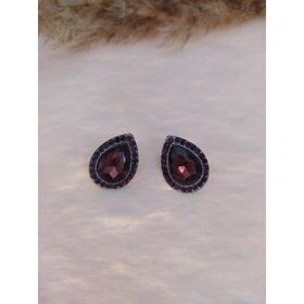 Hdmarketim Swarovski Mürdüm Renkli Işıltılı Taşlı Sallantılı Küpe