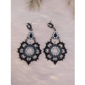 Hdmarketim Swarovski Taşlı Otantik Sallantılı Anadolu Doğa Temalı Küpe