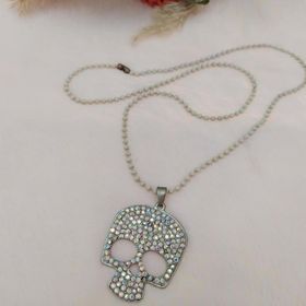 Hdmarketim Swarovski Taşlı Punisher Kurukafa Tema Tasarım Kolye