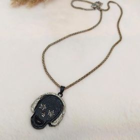 Hdmarketim Swarovski Taşlı Punisher Kurukafa Tema Tasarım Kolye