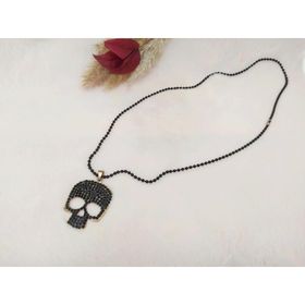 Hdmarketim Swarovski Taşlı Punisher Kurukafa Tema Tasarım Kolye