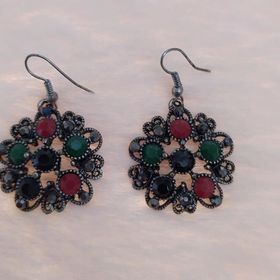 Hdmarketim Vintage Otantik Sallantılı Hürrem Sultan Taşlı Küpe