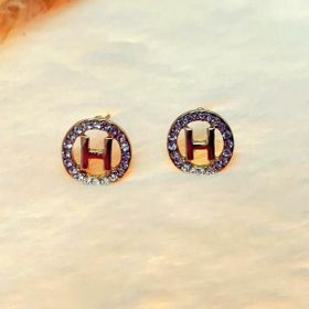 Hdmarketim Vintage Swaraoski Taşlı Harfli Küpe