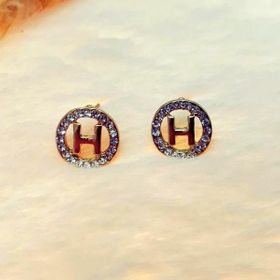 Hdmarketim Vintage Swaraoski Taşlı Harfli Küpe