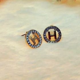 Hdmarketim Vintage Swaraoski Taşlı Harfli Küpe