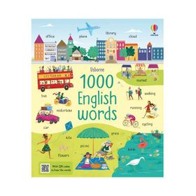 He First 1000 Words English Sticker Book-Usborne Publishing