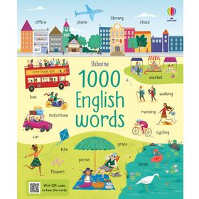 He First 1000 Words English Sticker Book-Usborne Publishing