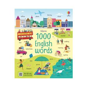 He First 1000 Words English Sticker Book-Usborne Publishing