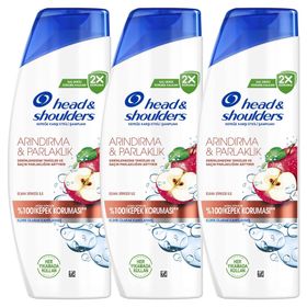 Head & Shoulders 3x330 ml Arındırma ve Parlaklık Kepeğe Karşı Etkili Şampuan
