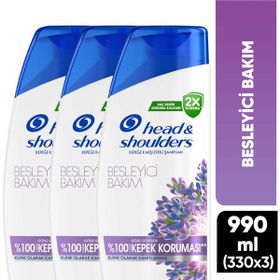 Head & Shoulders 3x330 ml Besleyici Bakım Kepek Kaşıtı Günlük Kullanım Şampuan