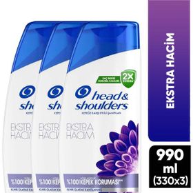 Head & Shoulders 3x330 ml Ekstra Hacim Kepek Kaşıtı Günlük Kullanım Şampuan