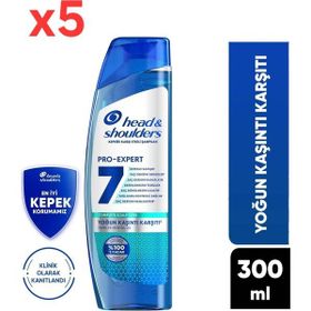 Head & Shoulders 5x300 ml Pro Expert 7 Nane Mentol Yoğun Kaşıntı Karşıtı Şampuan