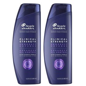 Head & Shoulders Clinical Yağlı Saçlar için Kepek Önleyici 2x400 ml Şampuan