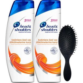 Head & Shoulders Kadınlara Özel Saç Dökülmelerine Karşı 2x700 ml Şampuan + Tarak