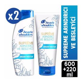 Head & Shoulders Supreme Arındırıcı ve Besleyici 2x300 ml Şampuan + 220 ml Saç Kremi