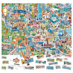 Headu 100 İngilizce Kelimeli Şehir Puzzle
