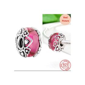 Hector Co Jewellery Aşkınızı Ortaya Çıkarın Pembe Murano Cam Charm