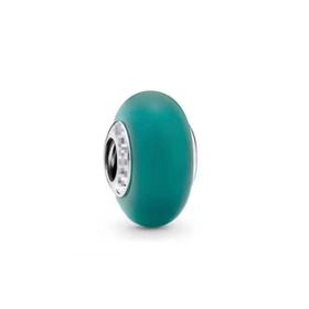 Hector&Co. Jewellery Gümüş Mat Yeşil Murano Cam Charm
