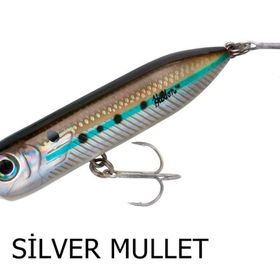 Heddon Lures Chug N Spook Jr. Su Üstü Silver Mullet Suni Yem