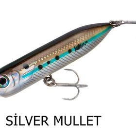 Heddon Lures Chug N Spook Jr. Su Üstü Silver Mullet Suni Yem