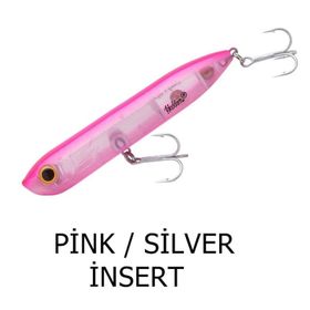 Heddon Lures Chug N Spook Su Üstü Pink Silver İnsert Suni Yem