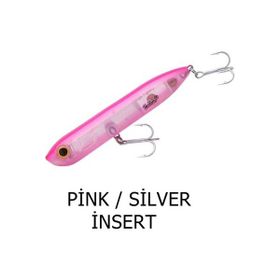 Heddon Lures Chug N Spook Su Üstü Pink Silver İnsert Suni Yem