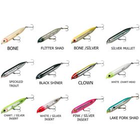 Heddon Lures Super Spook Jr. Su Üstü Clown Suni Yem