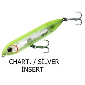 Heddon Lures Super Spook Jr. Su Üstü Pink Silver İnsert Suni Yem