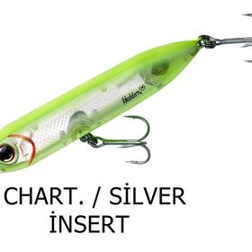 Heddon Lures Super Spook Jr. Su Üstü Pink Silver İnsert Suni Yem