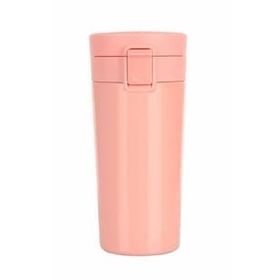 Hediye Deposu Pembe Paslanmaz Çelik Çift Katman 380 ml Termos Bardak