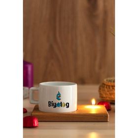 Hediye Dükkanı Biyolog Ahşap Altlıklı Mumlu Fincan