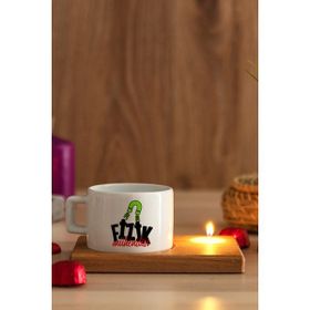 Hediye Dükkanı Fizik Mühendisi Ahşap Altlıklı Mumlu Fincan