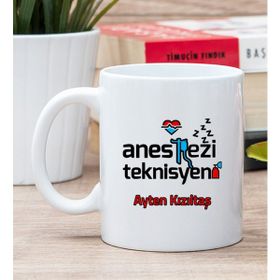 Hediye Dükkanı Kişiye Özel Anestezi Teknisyeni Beyaz Kupa Bardak