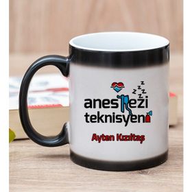 Hediye Dükkanı Kişiye Özel Anestezi Teknisyeni Sihirli Kupa Bardak