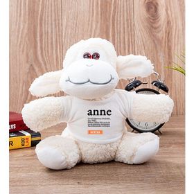 Hediye Dükkanı Kişiye Özel Anne Kelime Anlamı Peluş Koyun