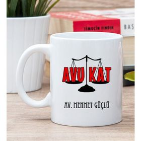 Hediye Dükkanı Kişiye Özel Avukat Beyaz Kupa Bardak