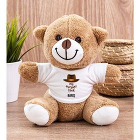 Hediye Dükkanı Kişiye Özel Awesome Dad Peluş Ayı
