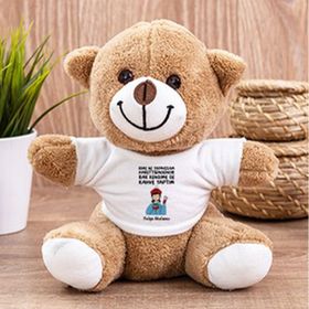 Hediye Dükkanı Kişiye Özel Bak Kendime De Kahve Yaptım Peluş Ayı