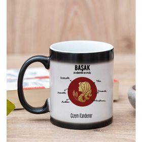 Hediye Dükkanı Kişiye Özel Başak Burcuna Hediye Sihirli Kupa Bardak