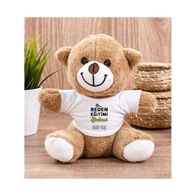 Hediye Dükkanı Kişiye Özel Beden Eğitimi Öğretmeni Peluş Ayı