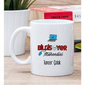 Hediye Dükkanı Kişiye Özel Bilgisayar Mühendisi Beyaz Kupa Bardak