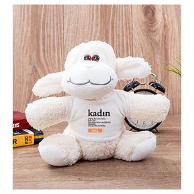 Hediye Dükkanı Kişiye Özel Değil Kadın Peluş Koyun
