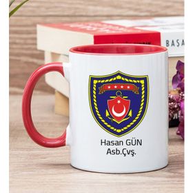 Hediye Dükkanı Kişiye Özel Deniz Kuvvetleri Kırmızı Kupa