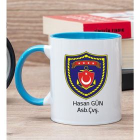 Hediye Dükkanı Kişiye Özel Deniz Kuvvetleri Mavi Kupa