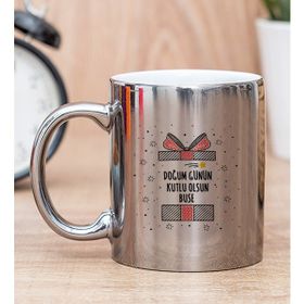 Hediye Dükkanı Kişiye Özel Doğum Günü Hediyesi Silver Kupa Bardak