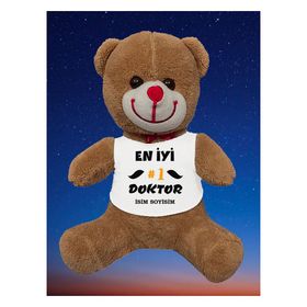 Hediye Dükkanı Kişiye Özel Doktor Doktor Peluş Ayı