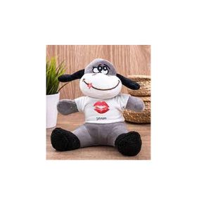 Hediye Dükkanı Kişiye Özel Dudak Tasarım Peluş Eşek